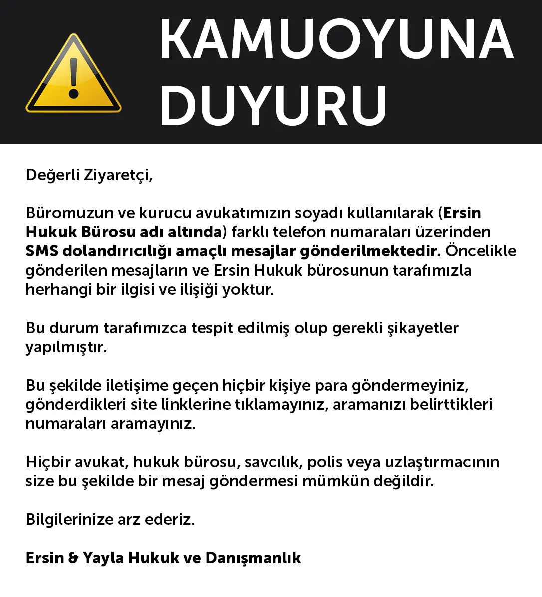 Ersin yayala hukuk duyuru 3